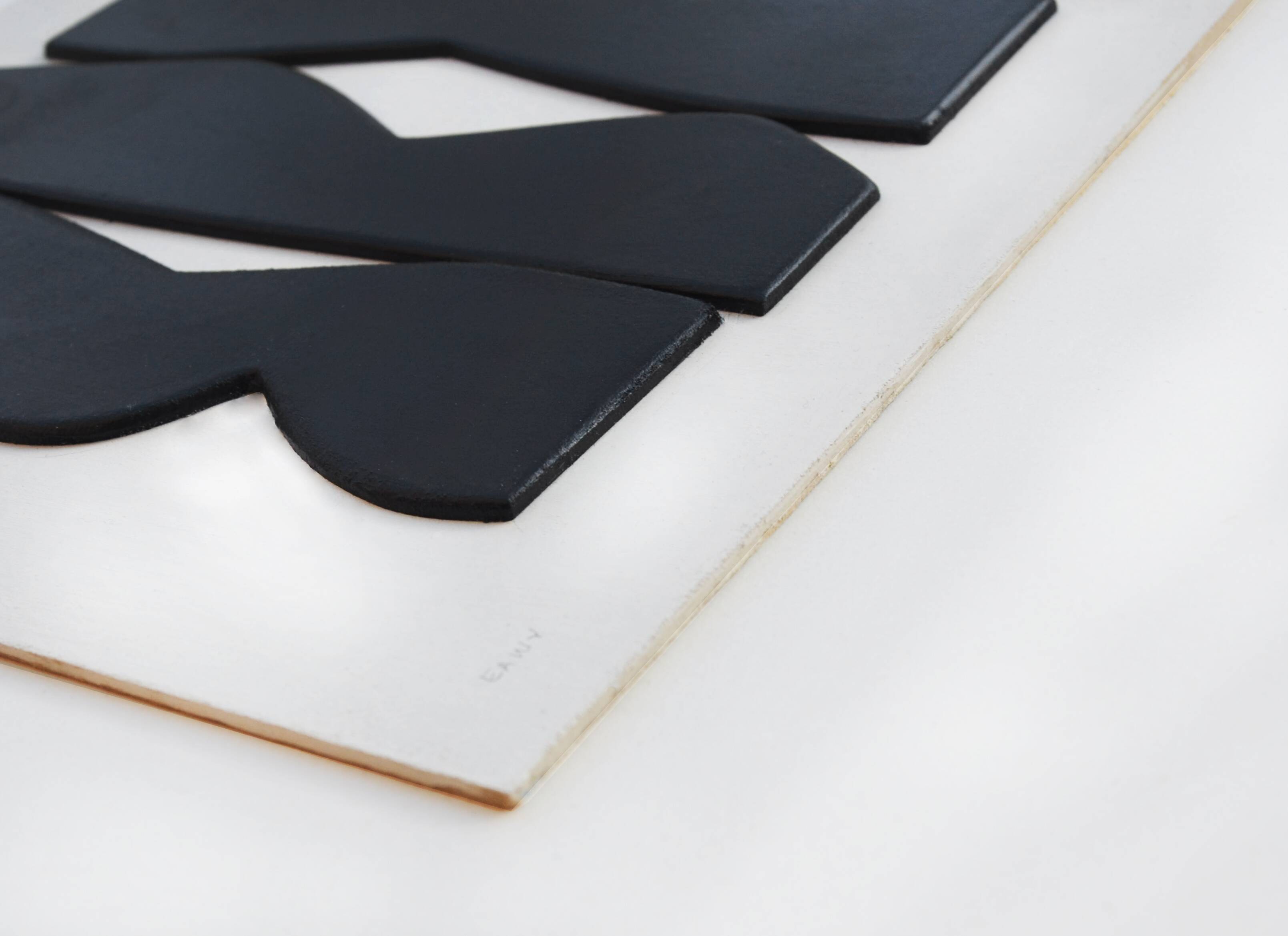 Relief painting - B90 black - signed EAwy