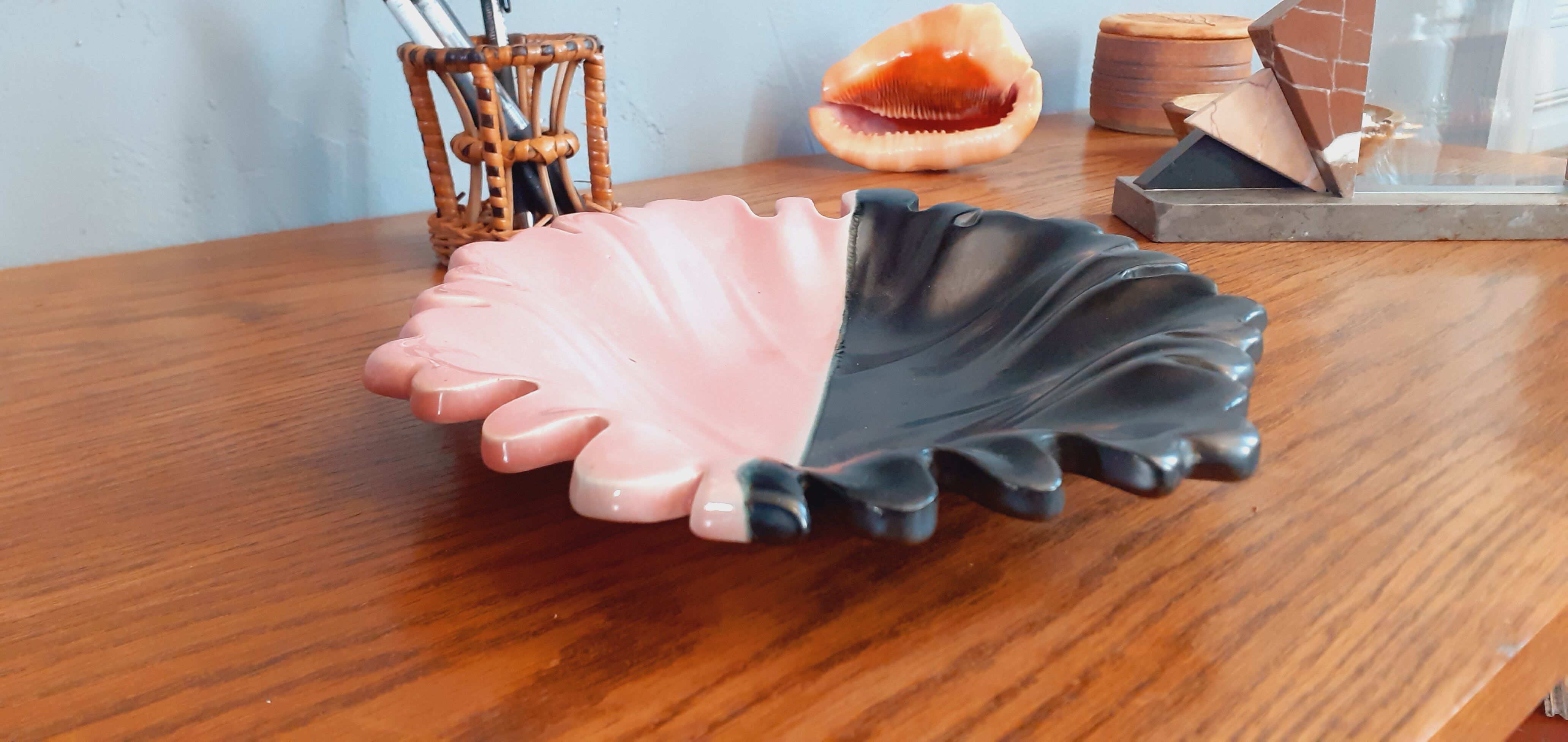 Vide poche vintage année 50 en céramique de Vallauris