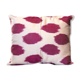 housse de coussin tachetée rose fuchsia