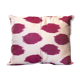 housse de coussin tachetée rose fuchsia