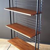Vintage teak bookcase shelf 60'70'