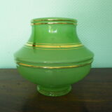 Art deco pendant lamp from the 1920s/1940s with opaline