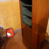 Filing cabinet with curtain