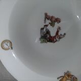 2 bowls of porridge child porcelain of Limoges art deco period