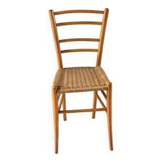 Vintage blond wood chair