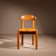 Six Dining Chairs in Pine Wood | Italy 1980s