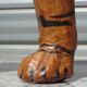 Genuine leather animal, tiger measuring 58 cm.