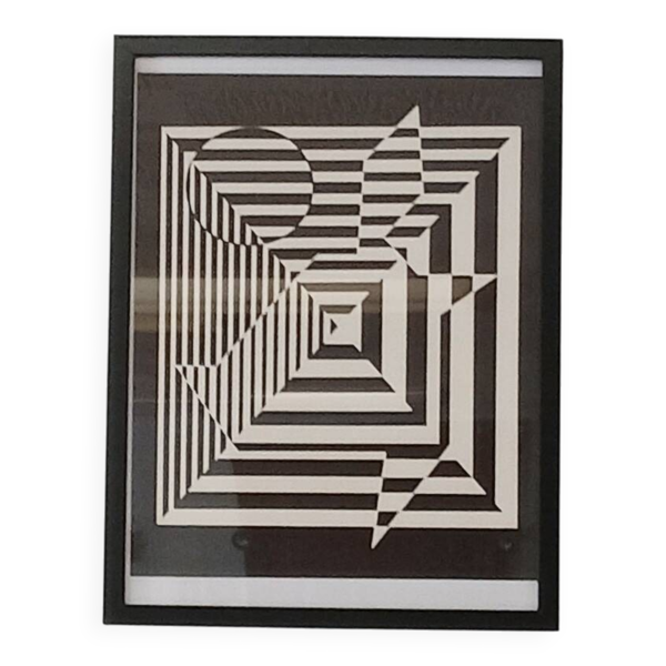 Victor Vasarely d'après Yablapour II 1955-60