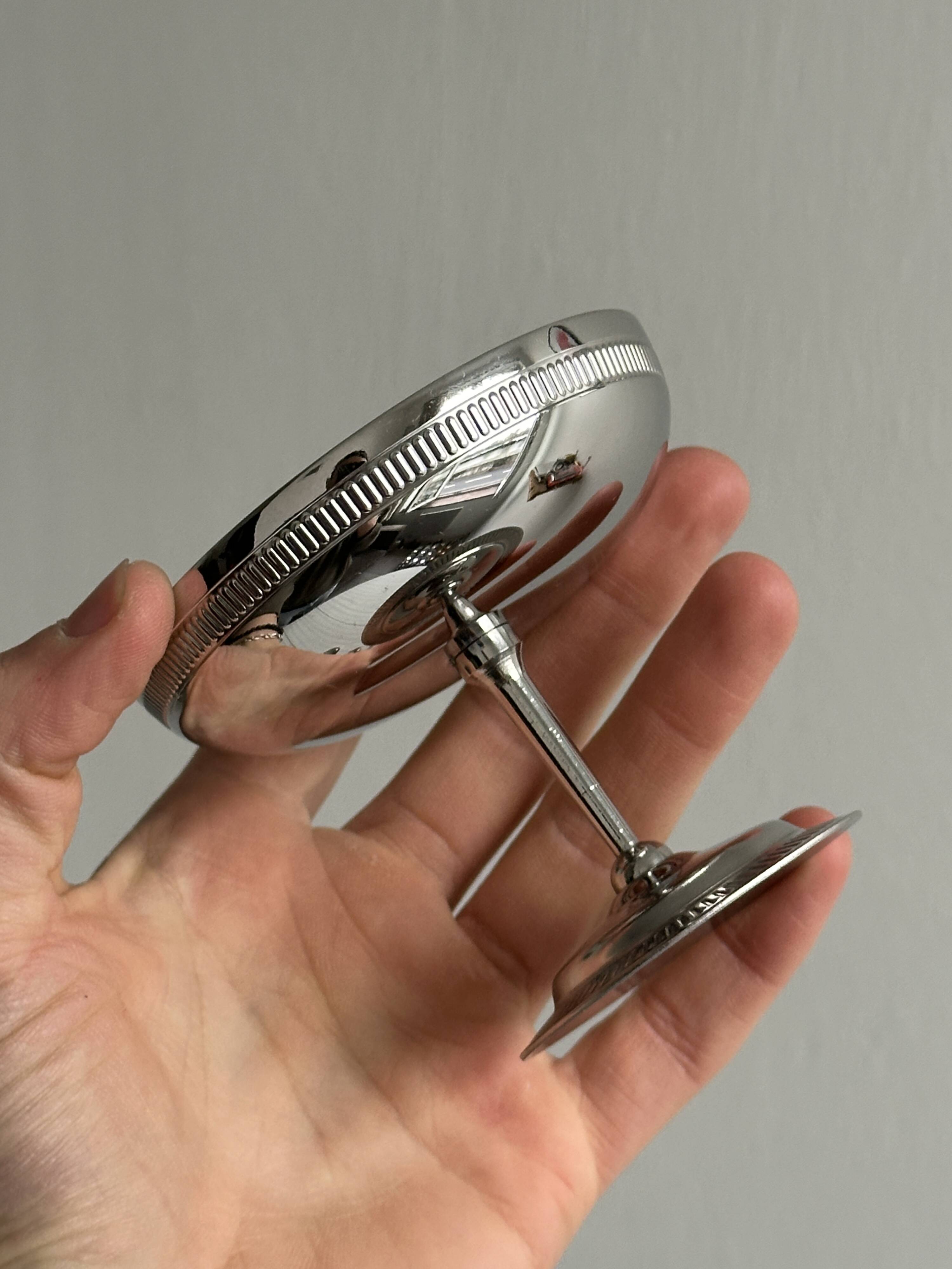 10 stainless steel footed cups, Letang Remy style