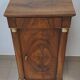 Empire-style bedside table in walnut