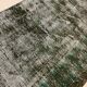 Distressed Turkish Runner 280x78 cm wool Vintage rug, Overdyed Black