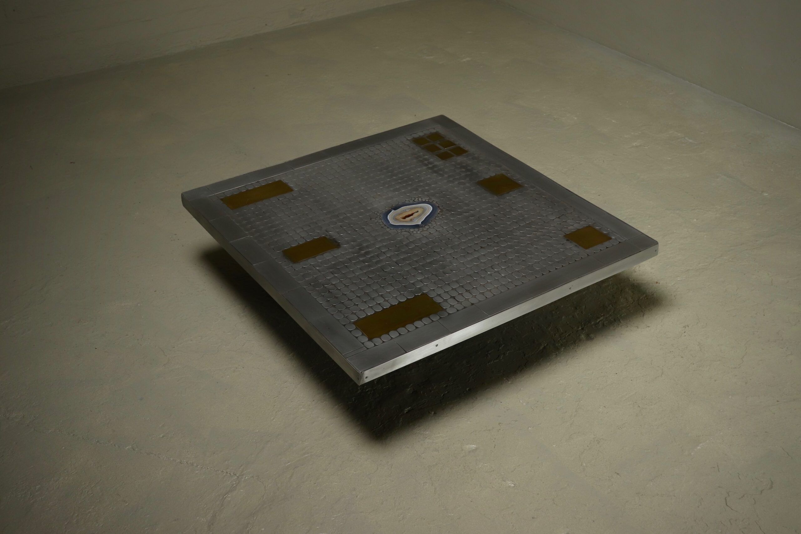 Brutalist coffee table by Belgian artist Raf Verjans 1980s