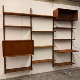Vintage Scandinavian Teak Wall Unit by Poul Cadovius for Royal System, Cope