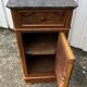 Louis Philippe walnut veneer bedside table, late 19th century.