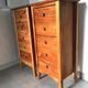 Pair of 5-drawer chests of drawers in pine. 80 years