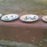Lot of four old plates "Cactus model"