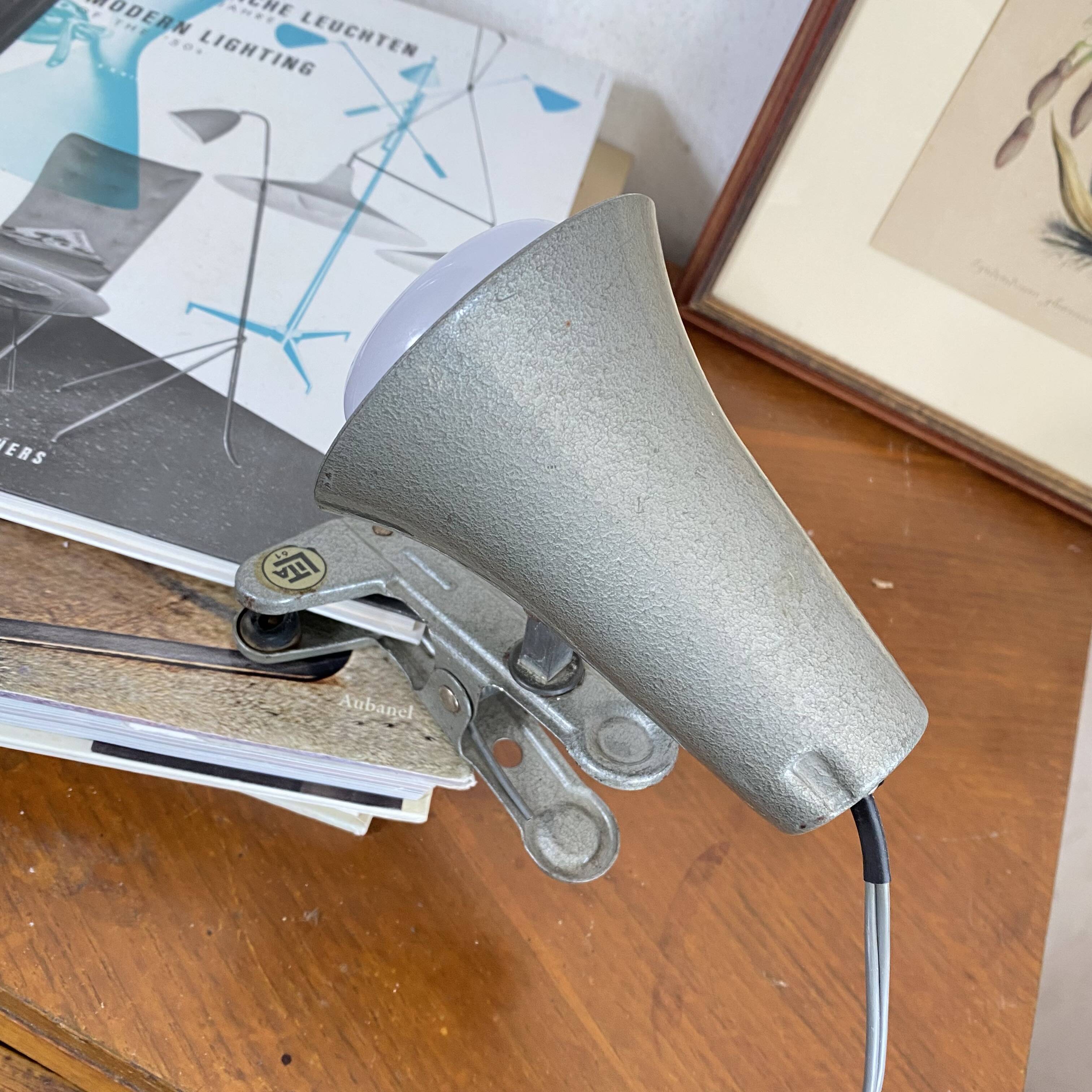 Lita metal clip-on spotlight from the 1970s