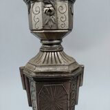 Art Deco metal candle holders.