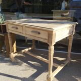 Raw wood desk