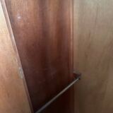 Small English wardrobe from the Art Deco period in walnut veneer - The elegance of rarity