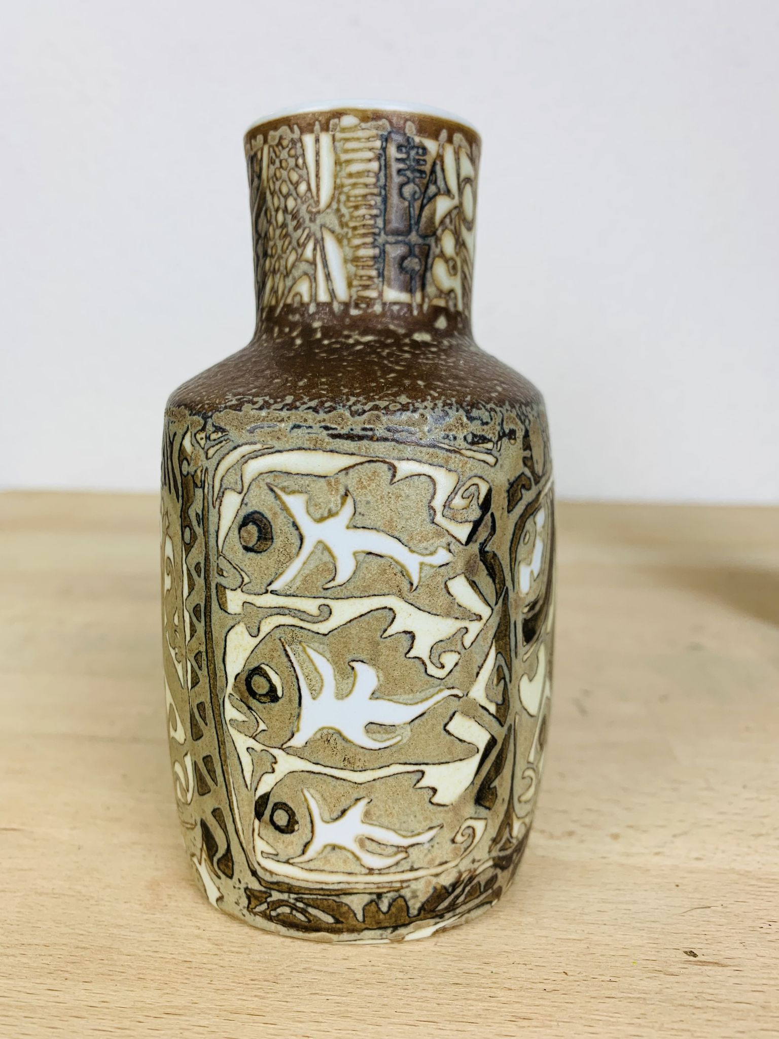 Pair of Royal Copenhagen Fajance vases by Nils Thorsson