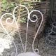 Paire de chaises de jardin Années 40-50 en métal blanc