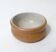 Old small individual butter dish in vintage stoneware