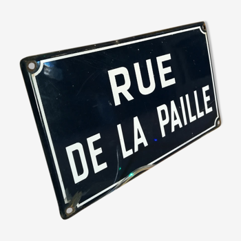 Ancienne plaque émaillée de rue