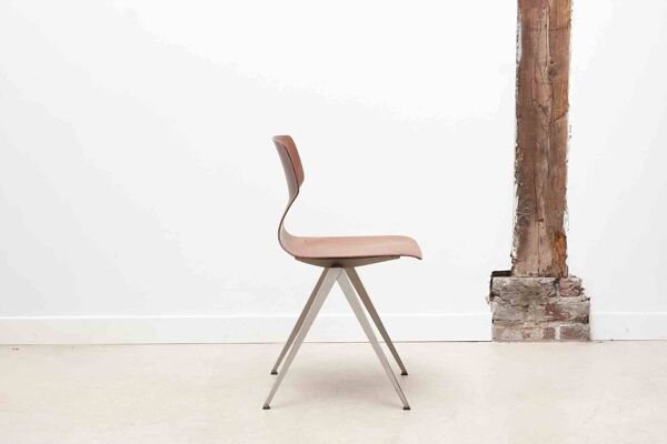 Chaise Galvanitas S19 1ère édition chêne et blanc