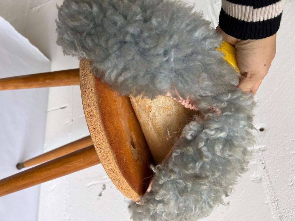 Tabouret moelleux vintage / tabouret / pouf