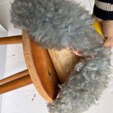 Vintage soft stool / stool / pouf