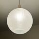 Large vintage glass ball pendant light, 60s