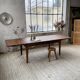 Table de ferme XIXème chêne 270cm avec allonges