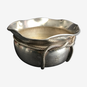 Cache silver metal jar