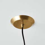 Polished cone pendant light