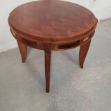 Table art deco en noyer de jules leleu
