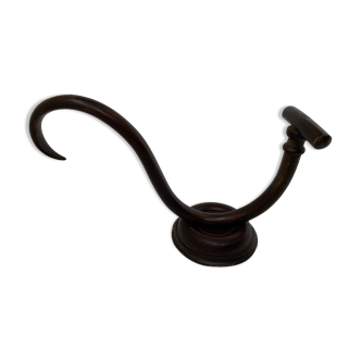 Curved wooden hook, early twentieth century