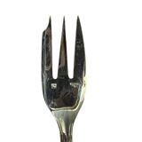 Set of 12 silver-plated metal cake forks from the Nicolet Orléans brand