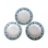 3 vintage CM&C Massena model soup plates
