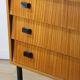 Vintage wood and metal chest of drawers, 1960