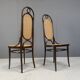 Thonet no. 207 dining chairs 'Long John', set of 8, 1980