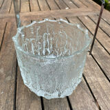 Ice bucket glass texture by Tapio Wirkkala for Iittala around 1970.