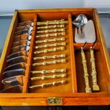 Brutalist dessert cutlery set by David Marshall, Spain, 1970