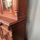 Library and buffet in antique Renaissance style. Beautiful sculptures. Solid oak. France. 19th century.