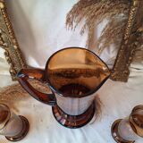 Blown glass lemonade set from the 70s