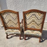 Pair of armchairs louis xiii of the xix th century