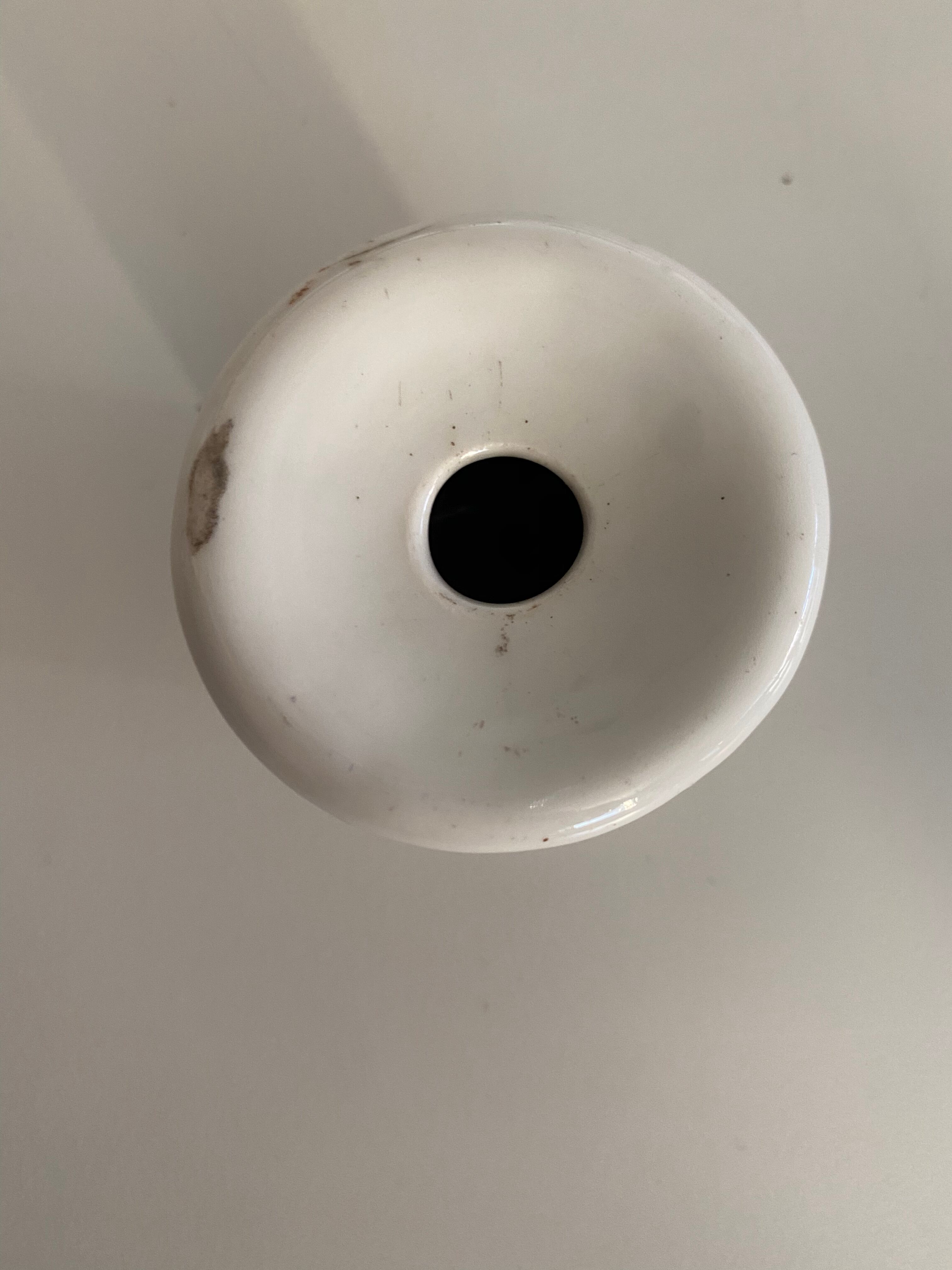 Old porcelain inkwell