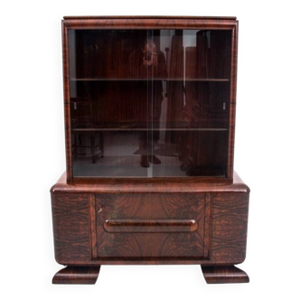 Art Deco style display cabinet, Poland, 1940s. After renovation.