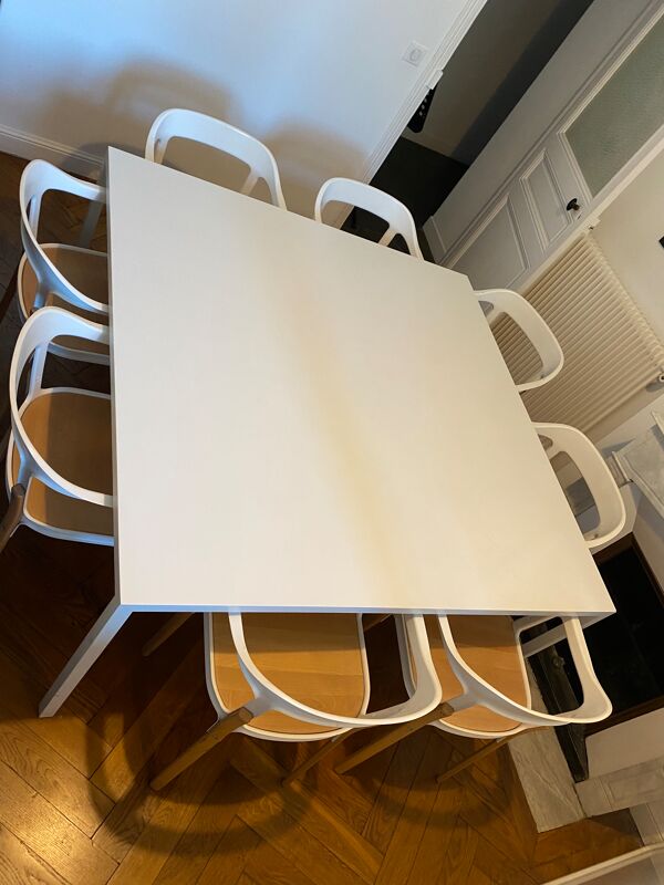 Table Design Carrée Tense 150 X 150 Cm Résine Acrylique - Mdf Italia