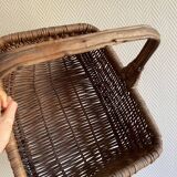 Brown wicker basket
